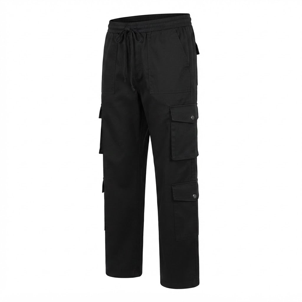represent Black Relaxed Fit Multi-Pocket Cargo Trousers