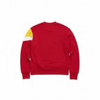 Kitri Women's Red Colorblock Diagonal Stripe Sweatshirt
