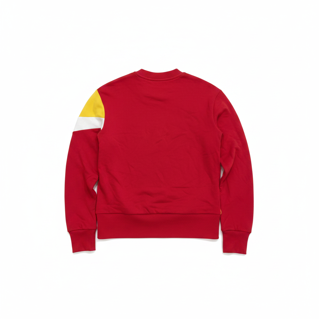 Kitri Women's Red Colorblock Diagonal Stripe Sweatshirt