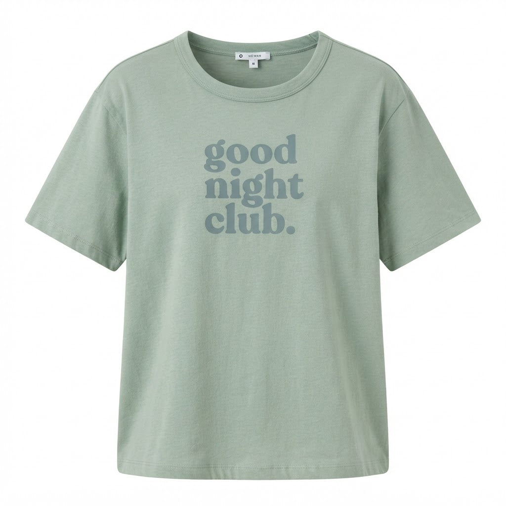 Target Sage Green Relaxed Graphic T-Shirt Good Night Club Pr