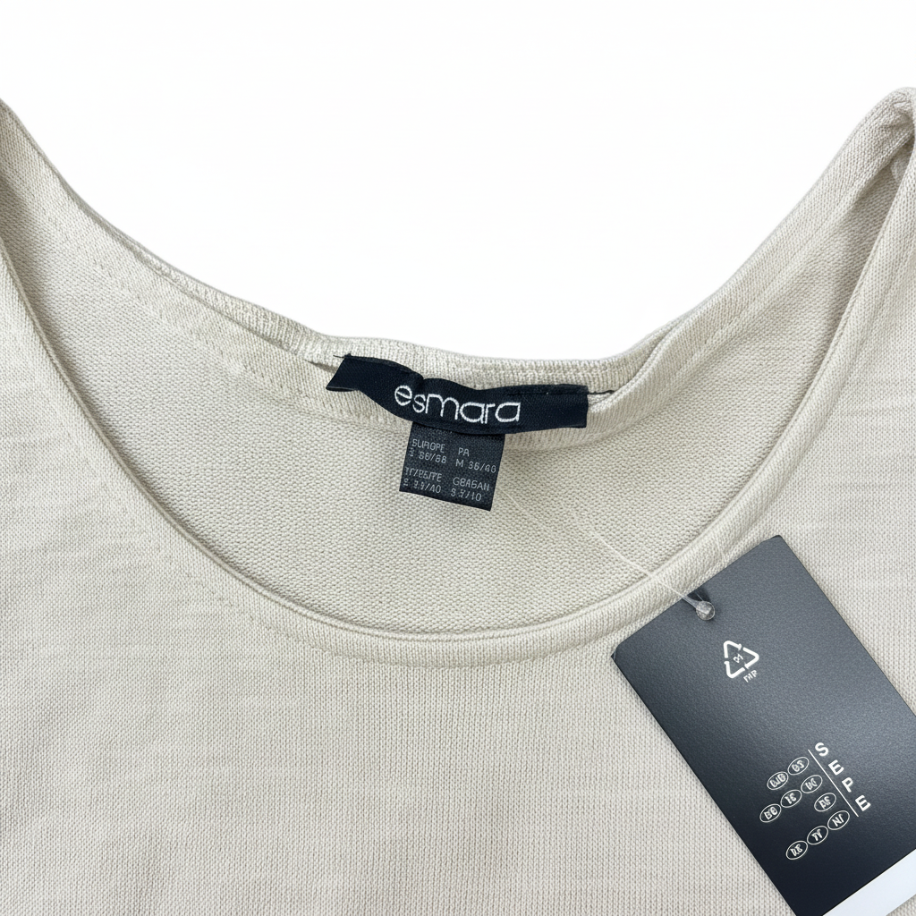 Women's Cream Scoop Neck Linen Blend Tank Top