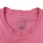 adidas Women's Pink Graphic Logo Short Sleeve T-Shirt