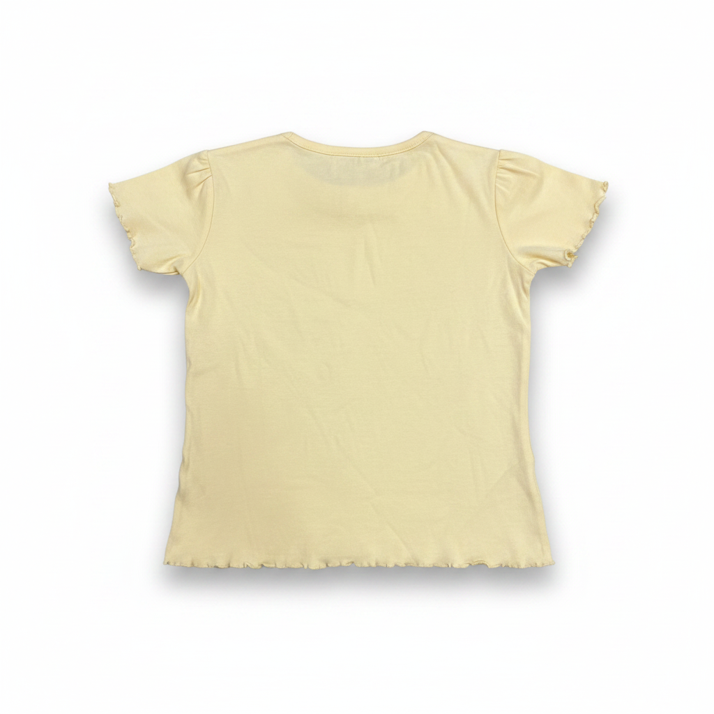 Tik & Tak CHARLES VÖGELE Kids' Lemon Yellow Lettuce-Edge Cot