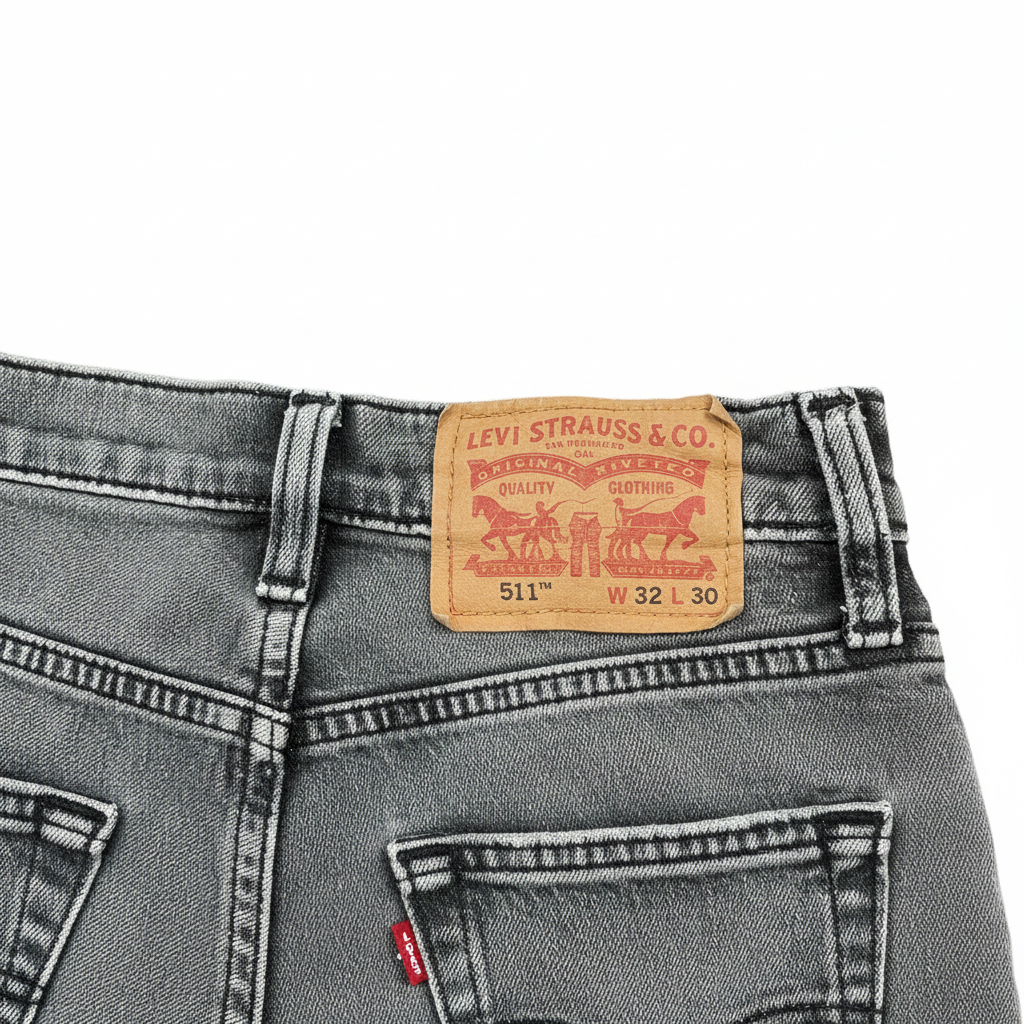 Levi's Women's Grey Acid Wash Slim-Fit Jeans
