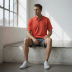 Under Armour Orange-Red Performance Polo Shirt Short Sleeve