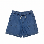 Women's Blue Wide Leg Panelled Denim Trousers