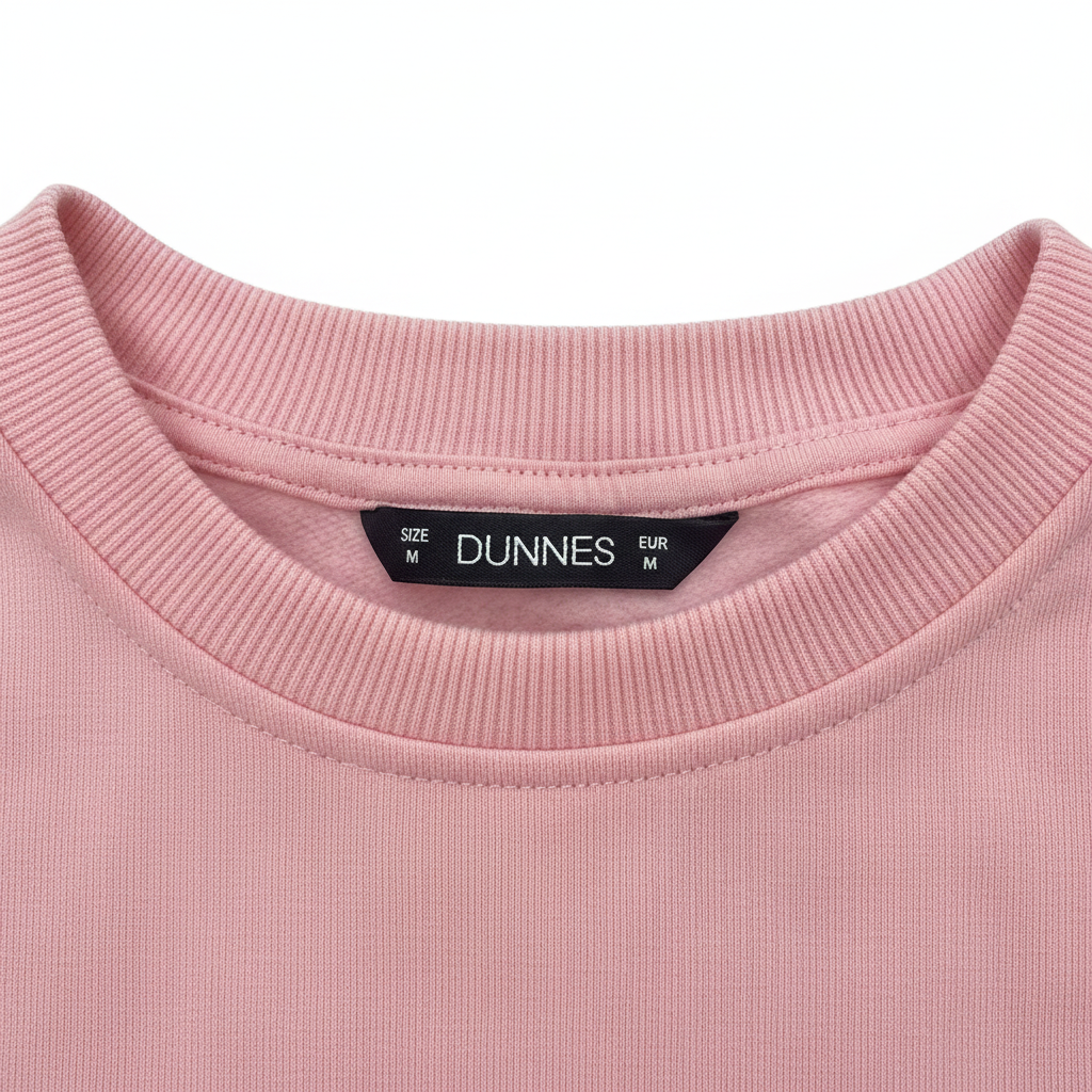 Dunnes Women's Soft Pink Crew Neck Fleece Sweatshirt - Size M
