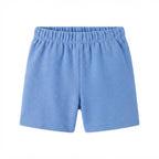 SHEIN SHEIN Cornflower Blue Piqué Knit Toddler Elastic Short