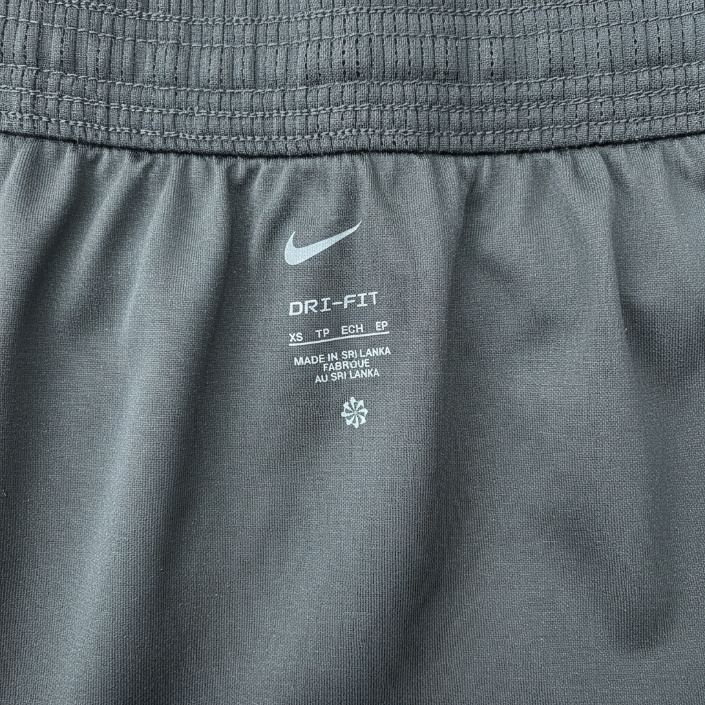 Nike Kids Black Dri-FIT Patterned Swoosh Running Shorts