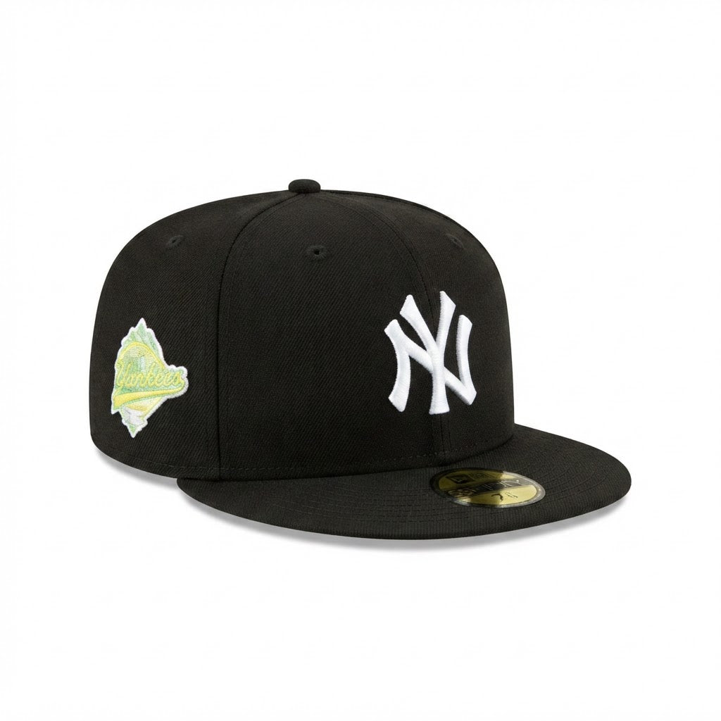 New Era Black NY Yankees Structured Flat Brim Cap