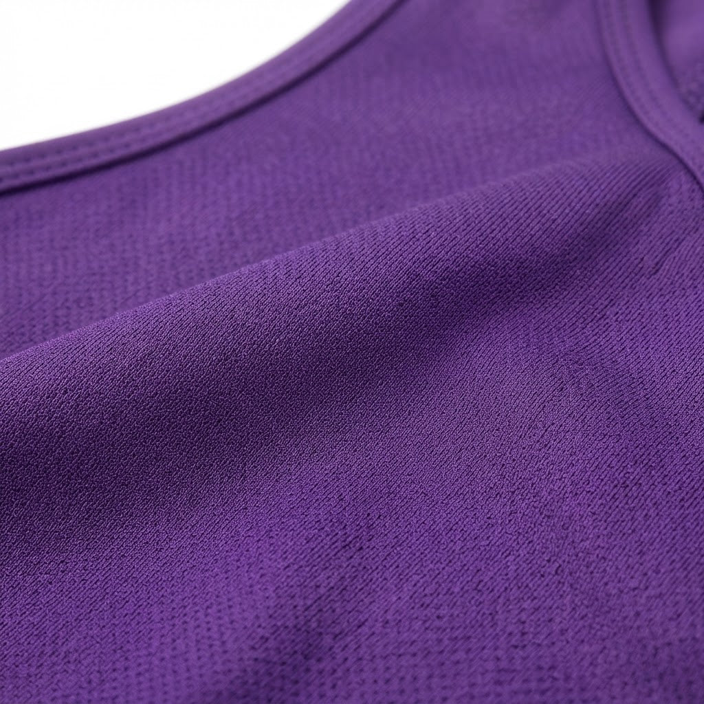 Purple Racerback High-Support Microfiber Sports Bra