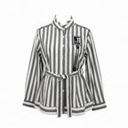 Atmosphere Women's Striped Tie-Waist Tunic Shirt