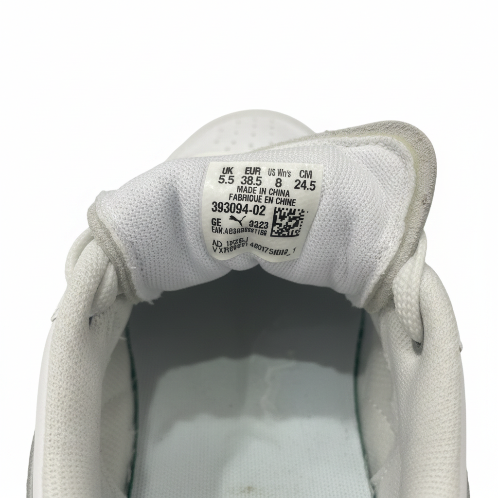 Puma White and Beige Cali Platform Sneakers