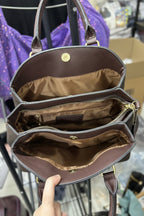 COACH NEW YORK Coach Signature Monogram Brown Satchel