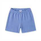 SHEIN SHEIN Cornflower Blue Piqué Knit Toddler Elastic Short