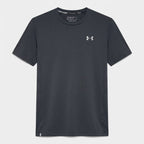 [WearU Generated:merch_clean_front] Dark Charcoal Grey Straight Athletic Tee – merch clean front