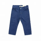 Babybol Navy Blue Cotton Stretch Chino Pants - Size 6M