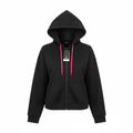 Crivit Women's Black Full Zip Hoodie with Pink Accents