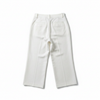 ZARA Women's White High-Waisted Wide-Leg Cropped Trousers