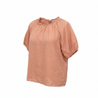Temple of the Sun Floral Silk Wrap Blouse