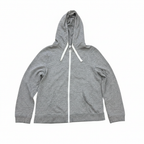 Men's Heather Grey Zip-Up Hoodie - Premium Pre-owned
