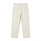 ZARA MAN Women's Off-White Casual Wide-Leg Linen Trousers