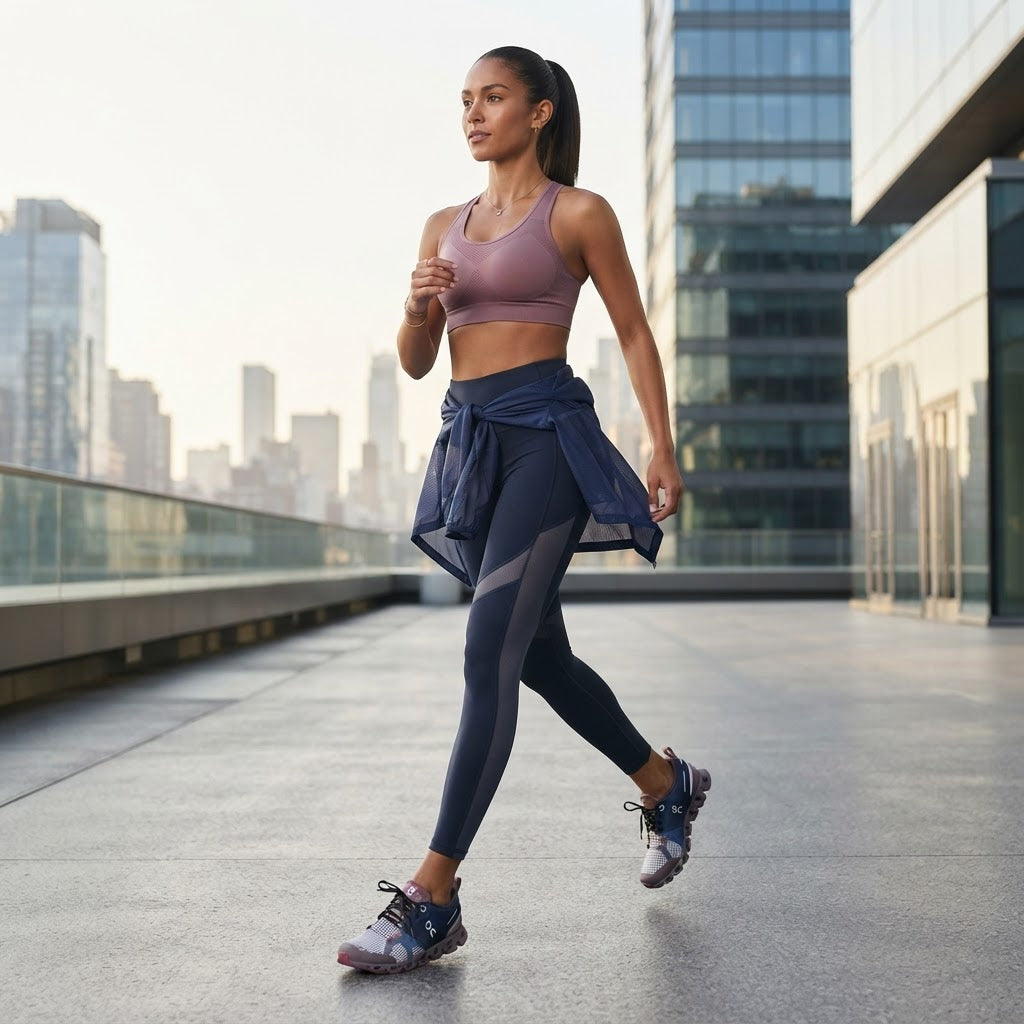 On On Cloud X Women's Running Sneakers - Navy/Grey