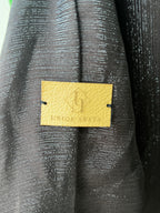 Women's Brown Metallic Open Front Draped Cape Abaya