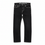 True Religion Black Jeans White Contrast Stitching