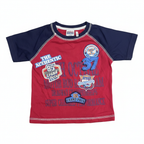 dymples. Kids Red and Navy Racing Graphic Raglan T-Shirt
