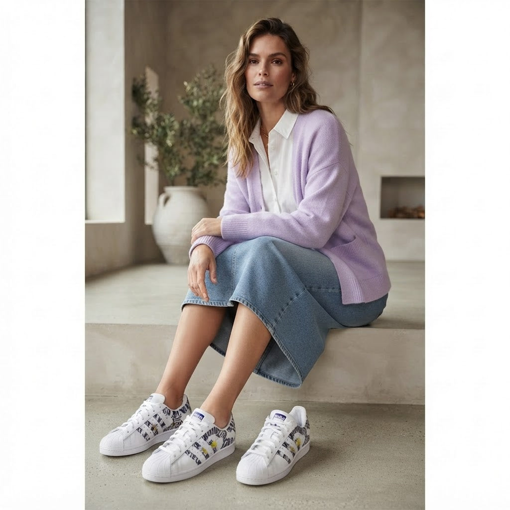 adidas Adidas Women's White Shell-Toe Sneakers
