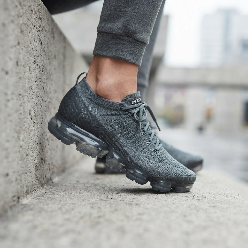 Grey Nike Air VaporMax Flyknit Sneakers