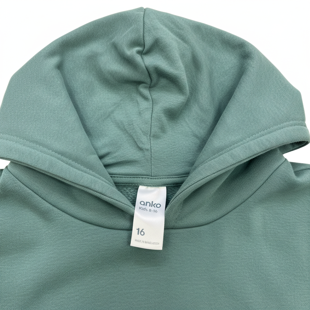 Unisex Dark Teal Pullover Hoodie with Kangaroo Pocket