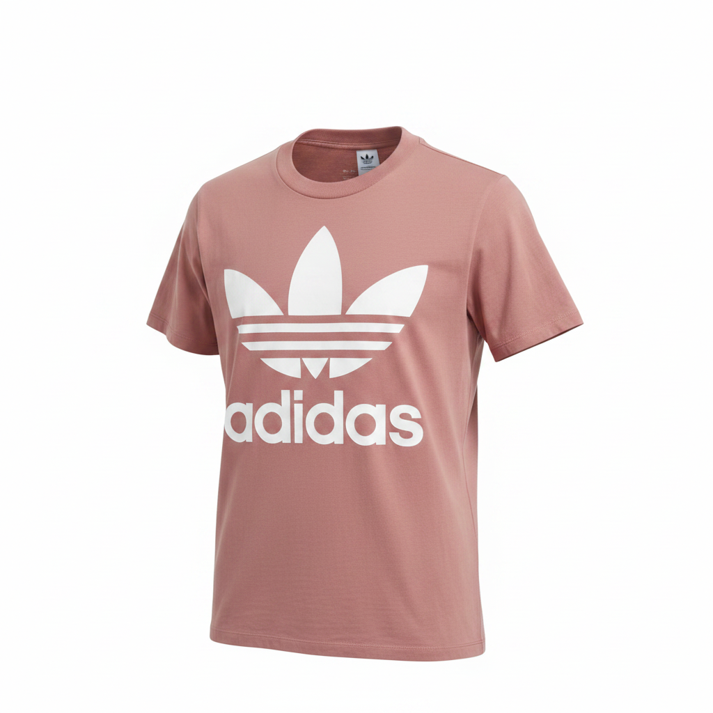 Adidas Trefoil Logo Men's T-Shirt in Salmon Pink