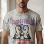 Pink Floyd Grey Tie-Dye Graphic Band T-Shirt with 1994 Tour