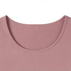Women's Rose Pink Scoop Neck Sleeveless Tank Top