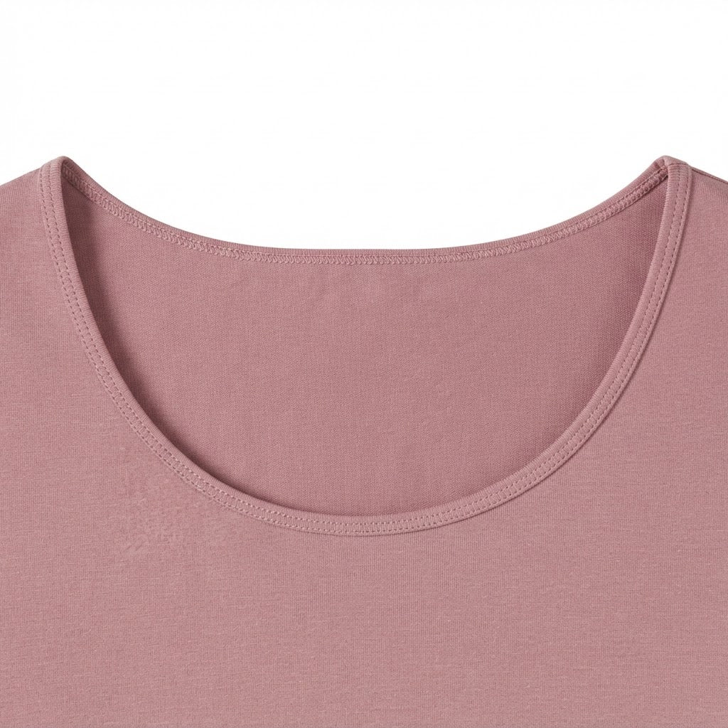 Women's Rose Pink Scoop Neck Sleeveless Tank Top
