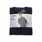 Livergy Men's Navy Blue Half-Zip Fleece Pullover