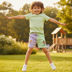 Paw Patrol Liberty Kids 2-Pack Cotton Shorts - Purple/Green