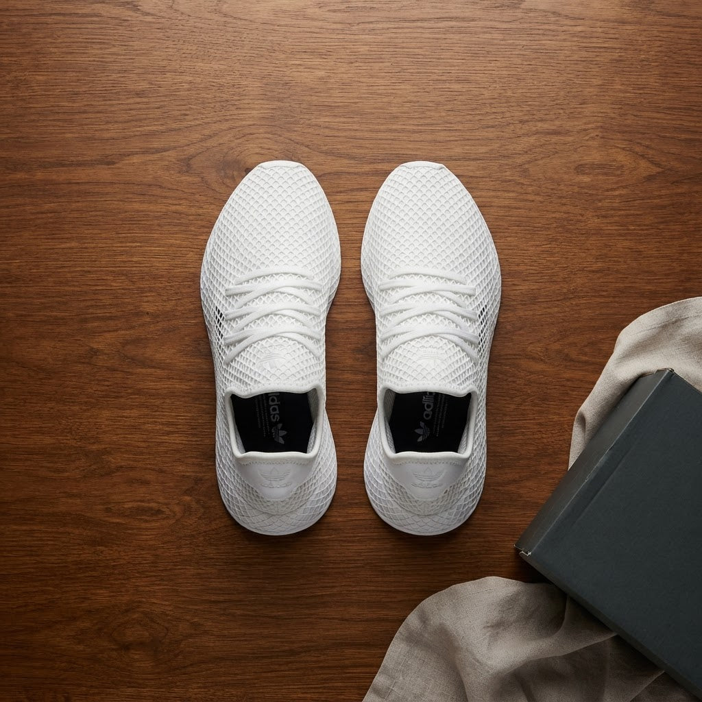 adidas Adidas Deerupt White Mesh Lifestyle Sneakers