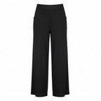 Esmara Women's Black Linen Wide Leg Trousers Size L