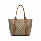 Bessie London Monogram Tote Bag with Matching Pouch
