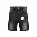 Bad Boy Kids Distressed Dropped Crotch Denim Shorts Black