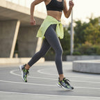adidas Adidas Grey & Neon Mesh Running Sneakers