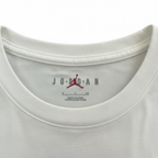 JORDAN Men's White Graphic Print Short Sleeve Cotton T-Shirt