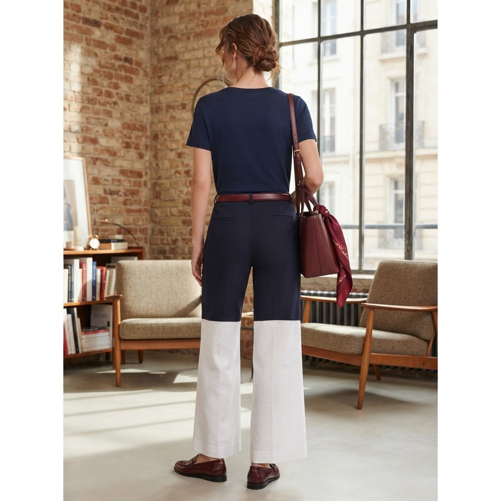 Women's Navy Blue Tailonavy blue Slim Fit Trousers