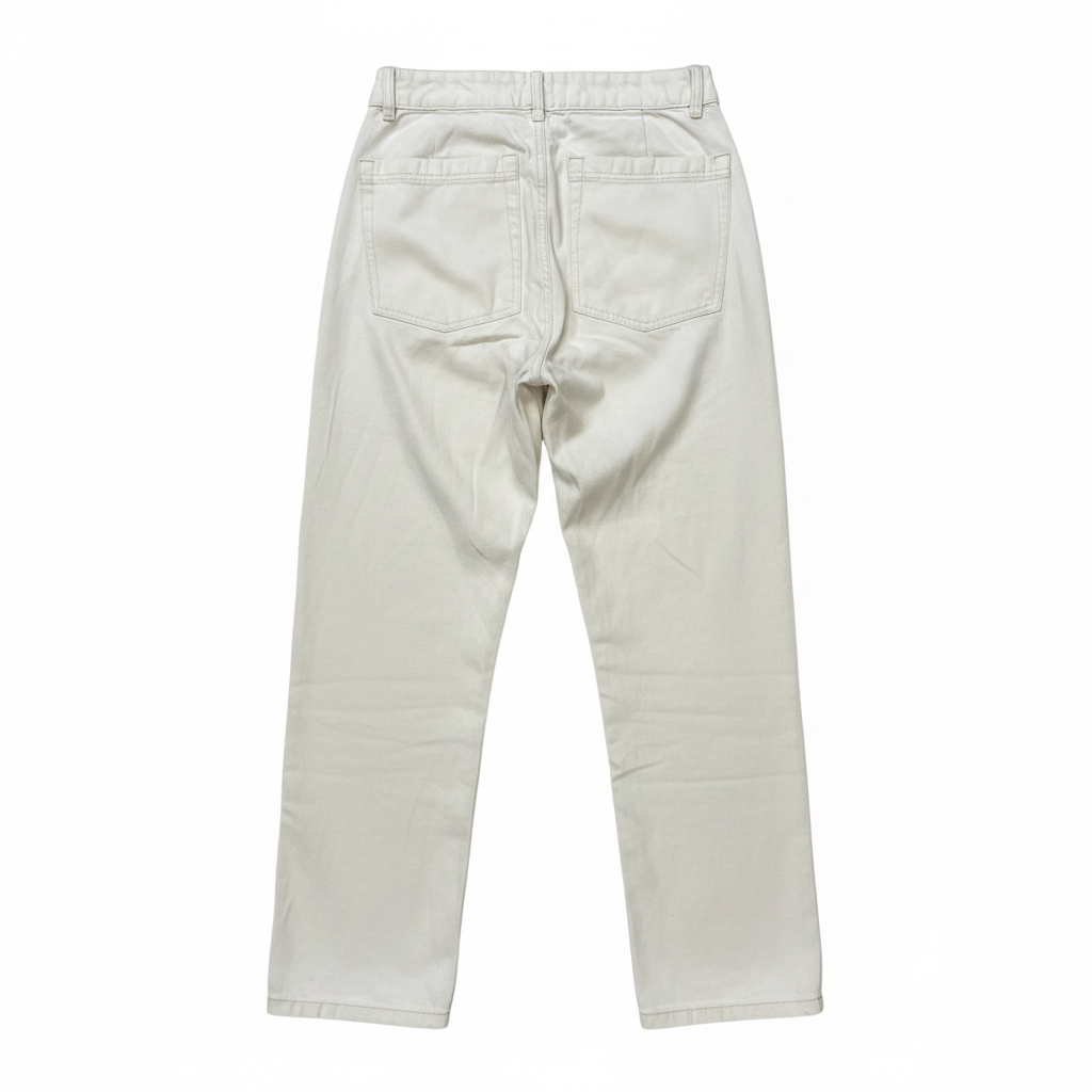 Max Women's Off-White High-Rise Wide-Leg Pants