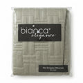 bianca elegance Unisex Cream Quilted Geometric Square Europe