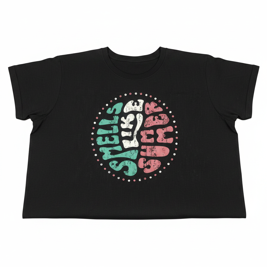 Esmara Women's Black Graphic Tank Top Smells Like Summer