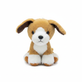 Premium Brown and White Cuddly Dog Plush Toy